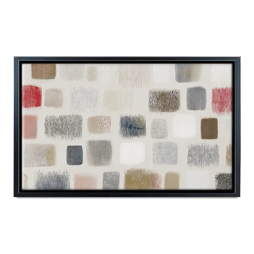 Soft Textile Grid Canvas Print Soft Textile Grid Canvas Print wall art product Chromatic Storm Studio