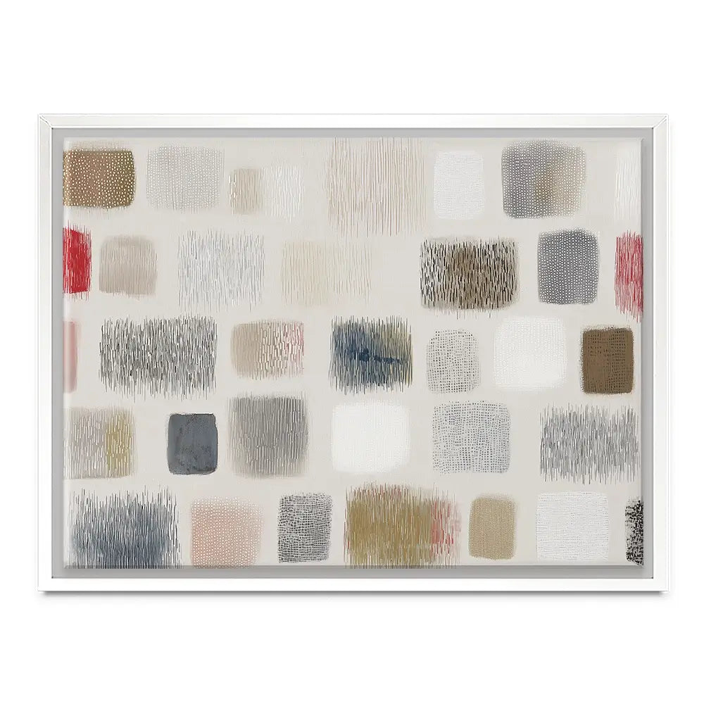Soft Textile Grid Canvas Print Soft Textile Grid Canvas Print wall art product Chromatic Storm Studio