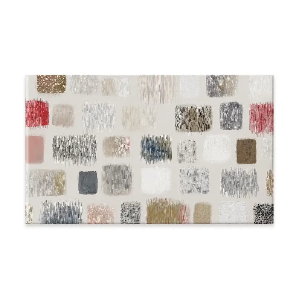 Soft Textile Grid Canvas Print Soft Textile Grid Canvas Print wall art product Chromatic Storm Studio
