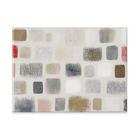 Soft Textile Grid Canvas Print Soft Textile Grid Canvas Print wall art product Chromatic Storm Studio