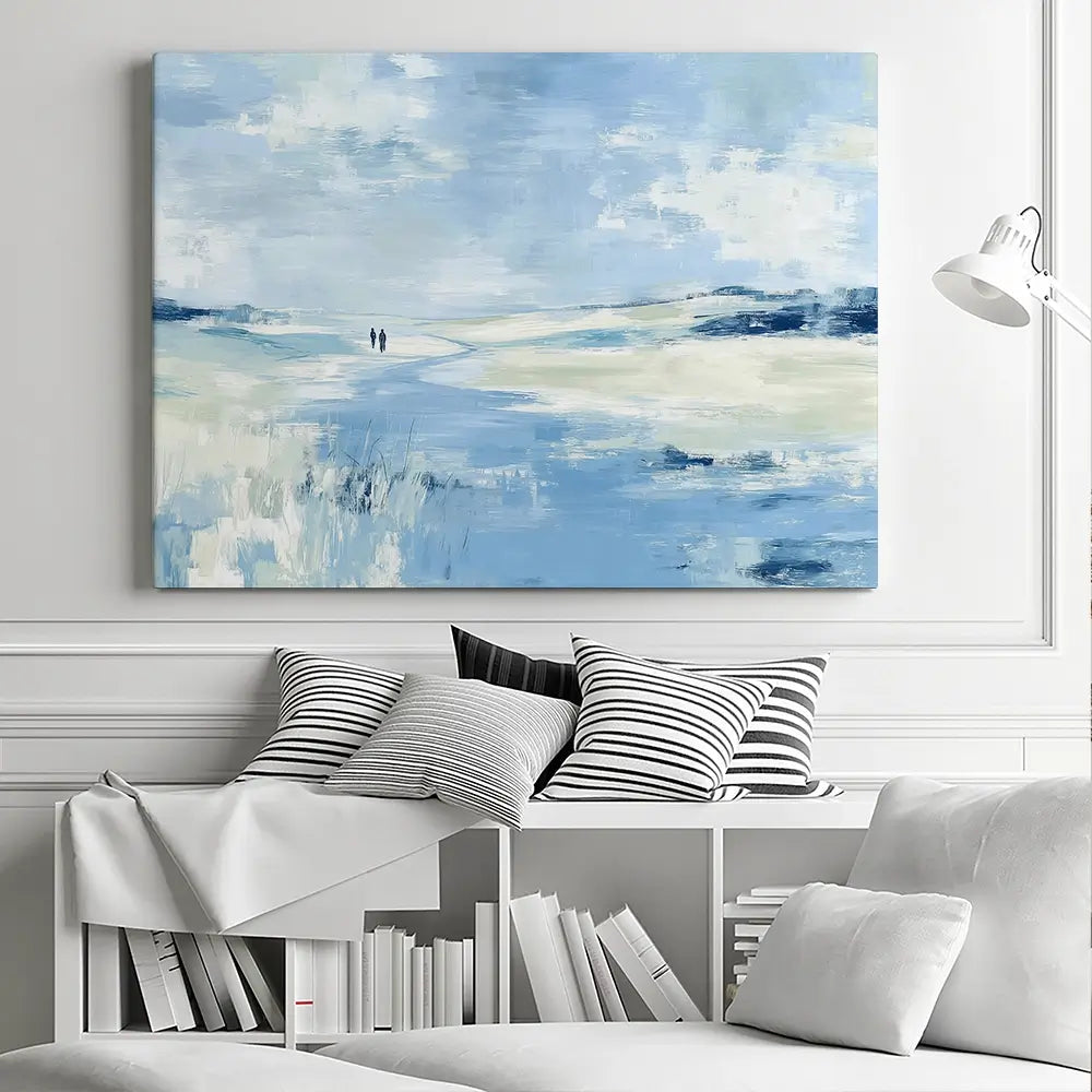 Soft Valley Walking Path Canvas Print Soft Valley Walking Path Canvas Print wall art product Chromatic Storm Studio