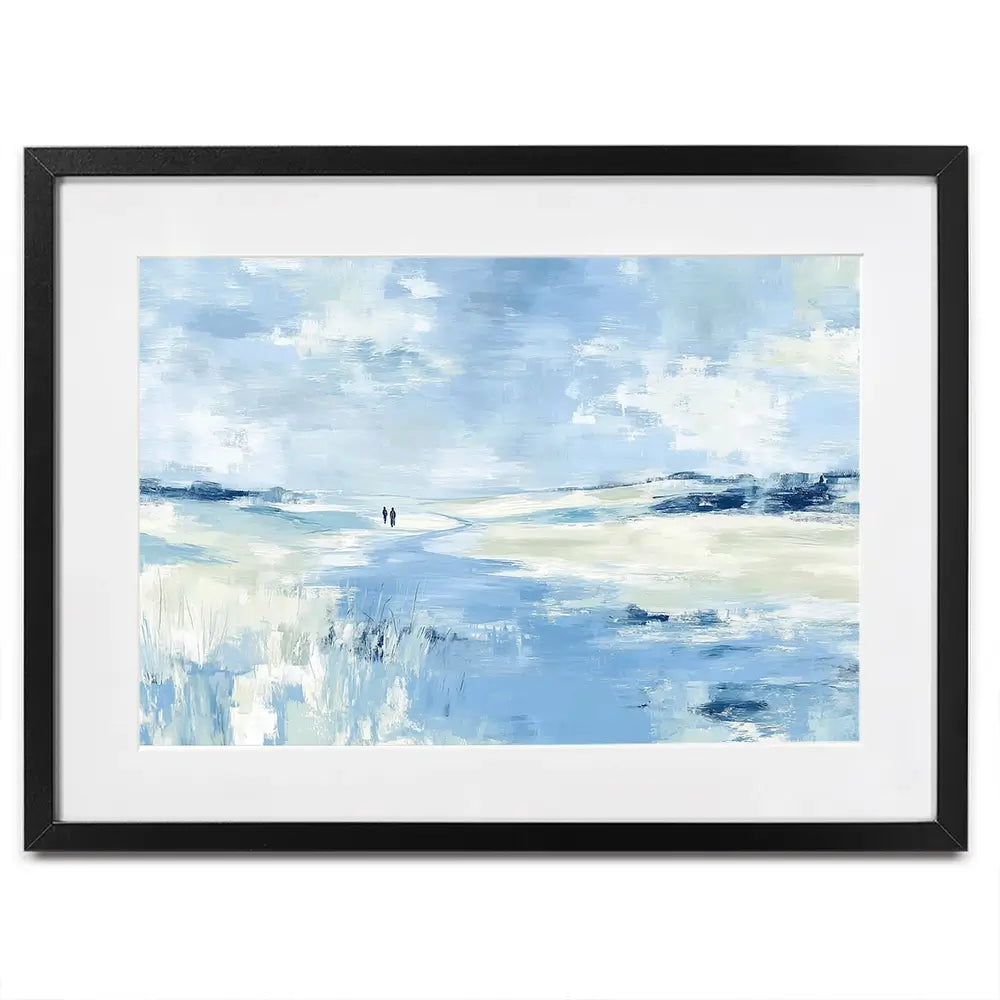 Soft Valley Walking Path Framed Art Print Soft Valley Walking Path Framed Art Print wall art product Chromatic Storm Studio