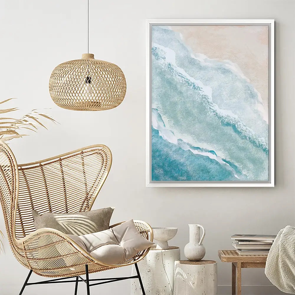 Soft Waves Canvas Print Soft Waves Canvas Print wall art product DaisyArtDecor / Shutterstock
