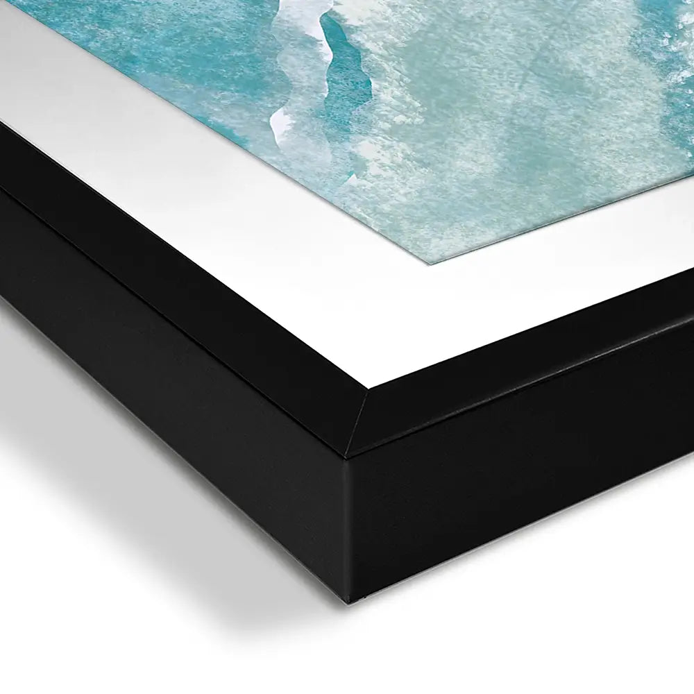 Soft Waves Framed Art Print Soft Waves Framed Art Print wall art product DaisyArtDecor / Shutterstock