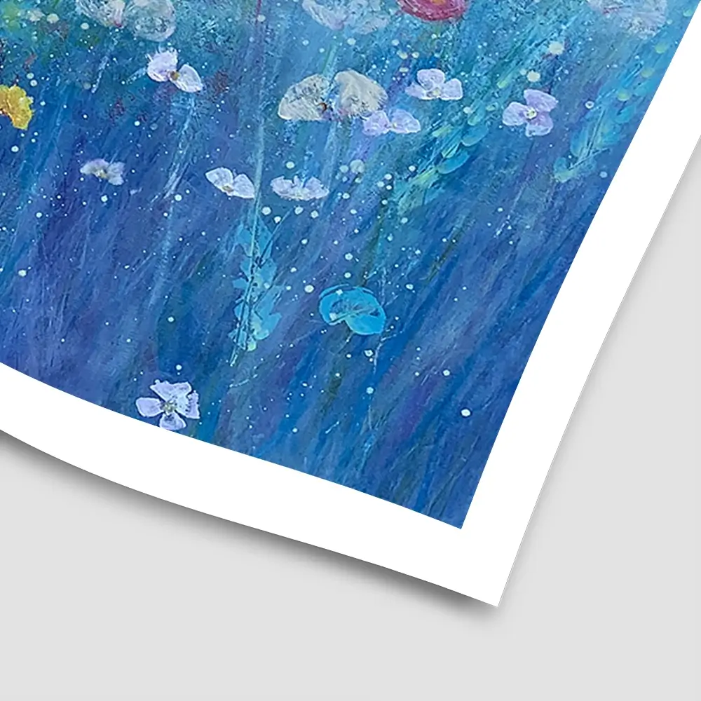 Songbirds In The Garden Square Art Print Songbirds In The Garden Square Art Print wall art product Laure Bury