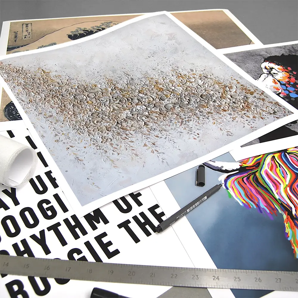 Sophisticated Celebration Square Art Print Sophisticated Celebration Square Art Print wall art product Nada Khatib