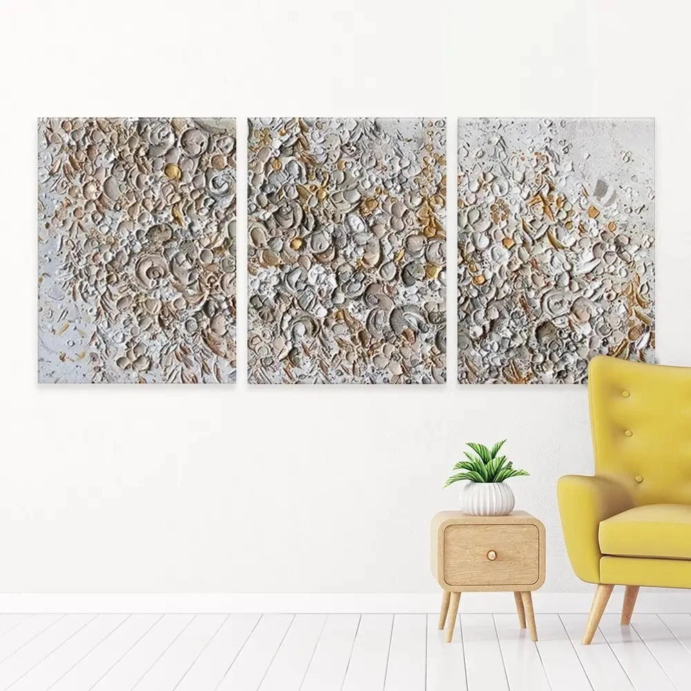 Sophisticated Celebration Trio Canvas Print Sophisticated Celebration Trio Canvas Print wall art product Nada Khatib