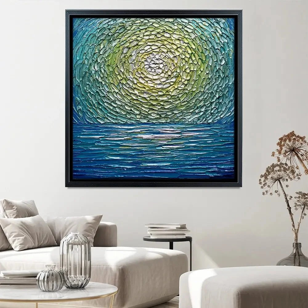 Sour Apple Square Canvas Print Sour Apple Square Canvas Print wall art product Nada Khatib