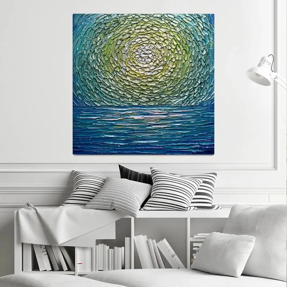 Sour Apple Square Canvas Print Sour Apple Square Canvas Print wall art product Nada Khatib
