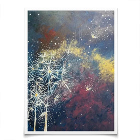 Space Flowers Art Print Space Flowers Art Print wall art product Violeta Allaberdieva