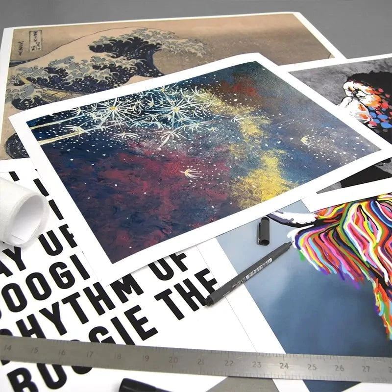 Space Flowers Art Print Space Flowers Art Print wall art product Violeta Allaberdieva