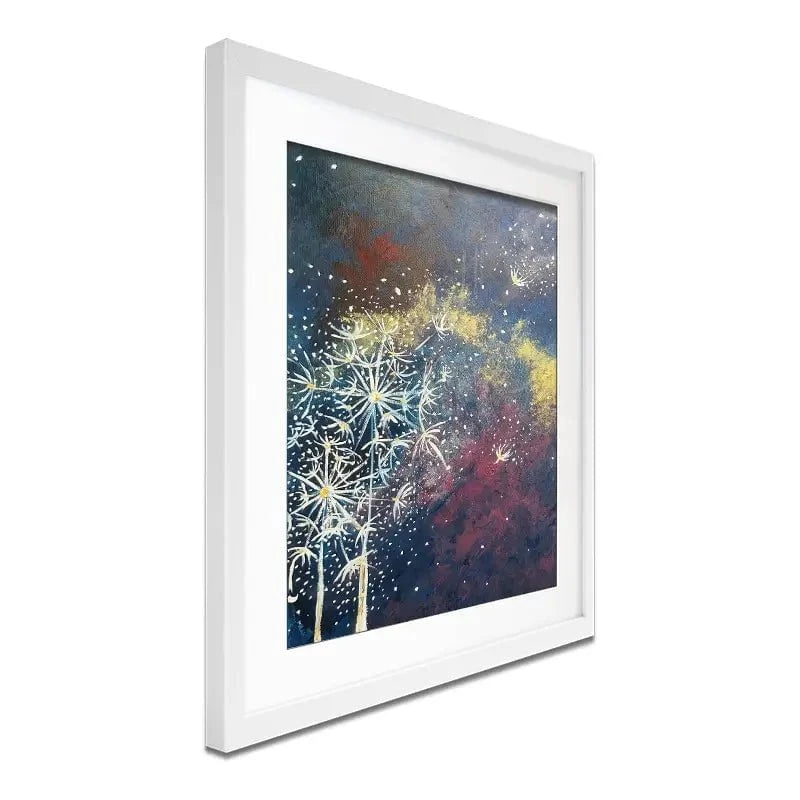 Space Flowers Framed Art Print Space Flowers Framed Art Print wall art product Violeta Allaberdieva