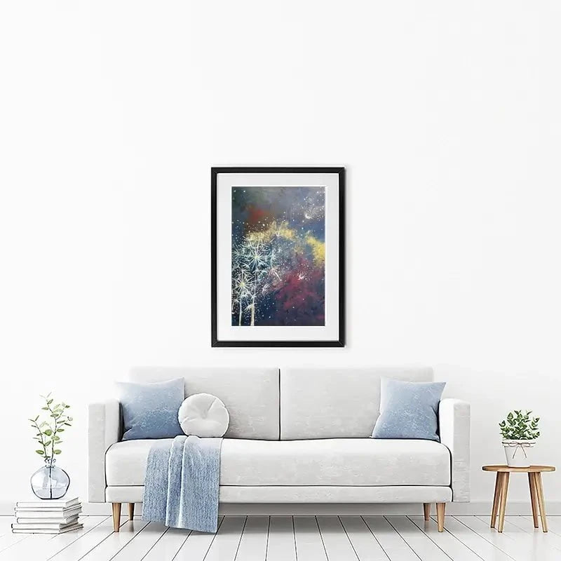 Space Flowers Framed Art Print Space Flowers Framed Art Print wall art product Violeta Allaberdieva