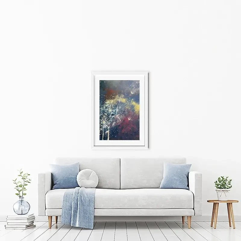 Space Flowers Framed Art Print Space Flowers Framed Art Print wall art product Violeta Allaberdieva