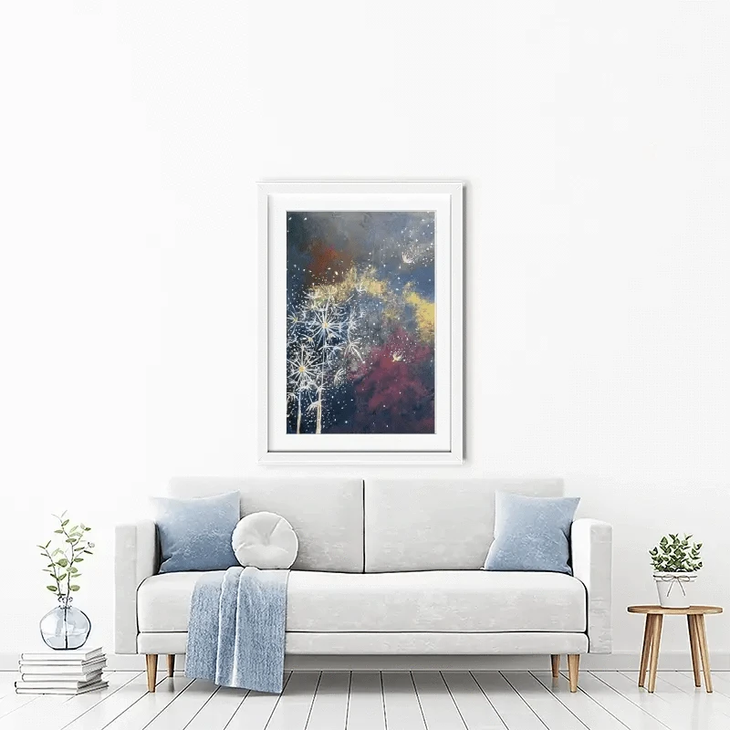 Space Flowers Framed Art Print Space Flowers Framed Art Print wall art product Violeta Allaberdieva