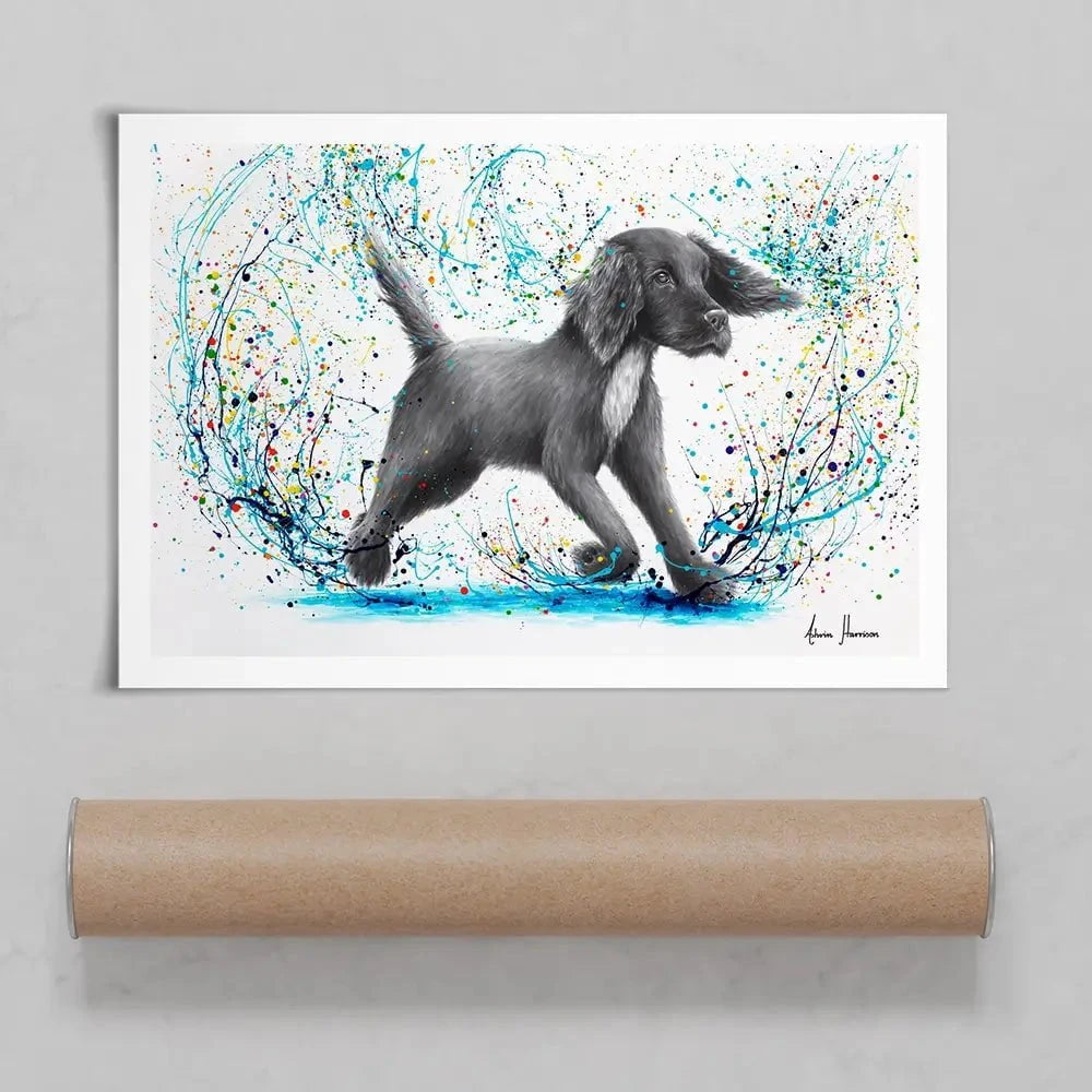 Spaniel Splash Art Print Spaniel Splash Art Print wall art product Ashvin Harrison