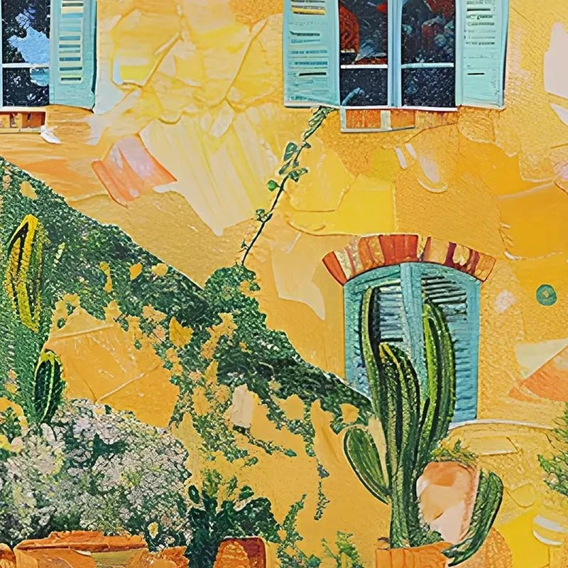 Spanish House By The Pool Art Print Spanish House By The Pool Art Print wall art product Elena Avanesova
