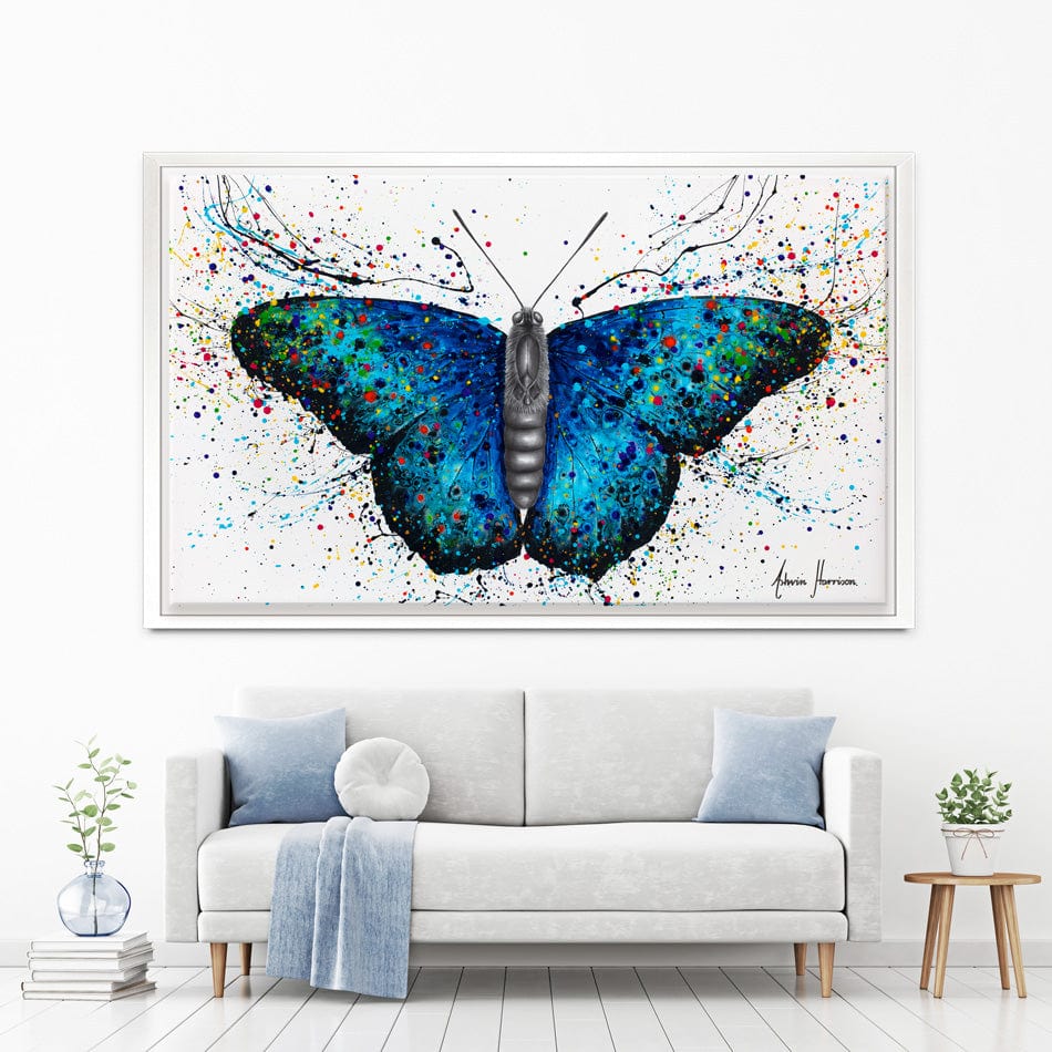 Sparkling City Butterfly Canvas Print wall art product Ashvin Harrison