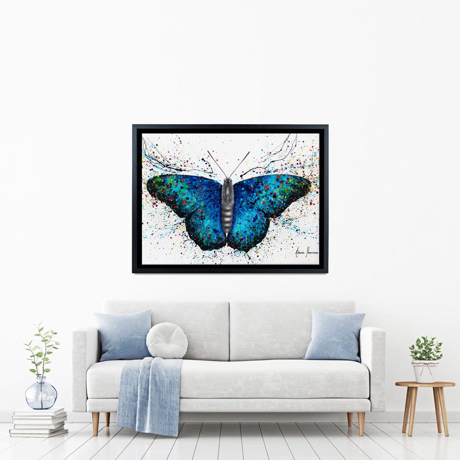 Sparkling City Butterfly Canvas Print wall art product Ashvin Harrison