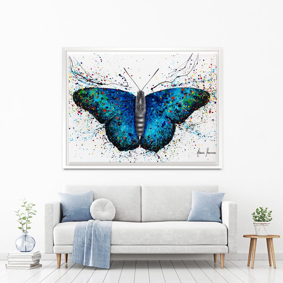 Sparkling City Butterfly Canvas Print wall art product Ashvin Harrison