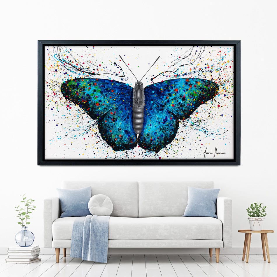Sparkling City Butterfly Canvas Print wall art product Ashvin Harrison