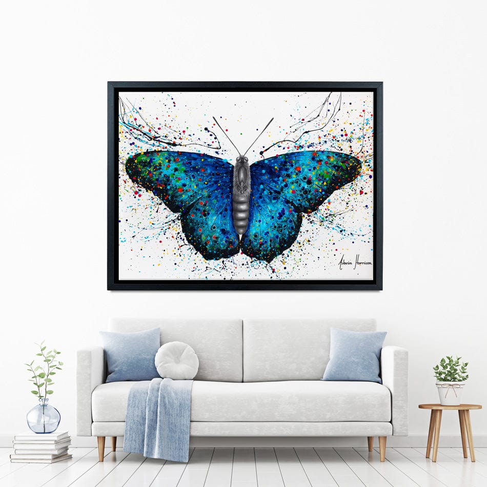 Sparkling City Butterfly Canvas Print wall art product Ashvin Harrison