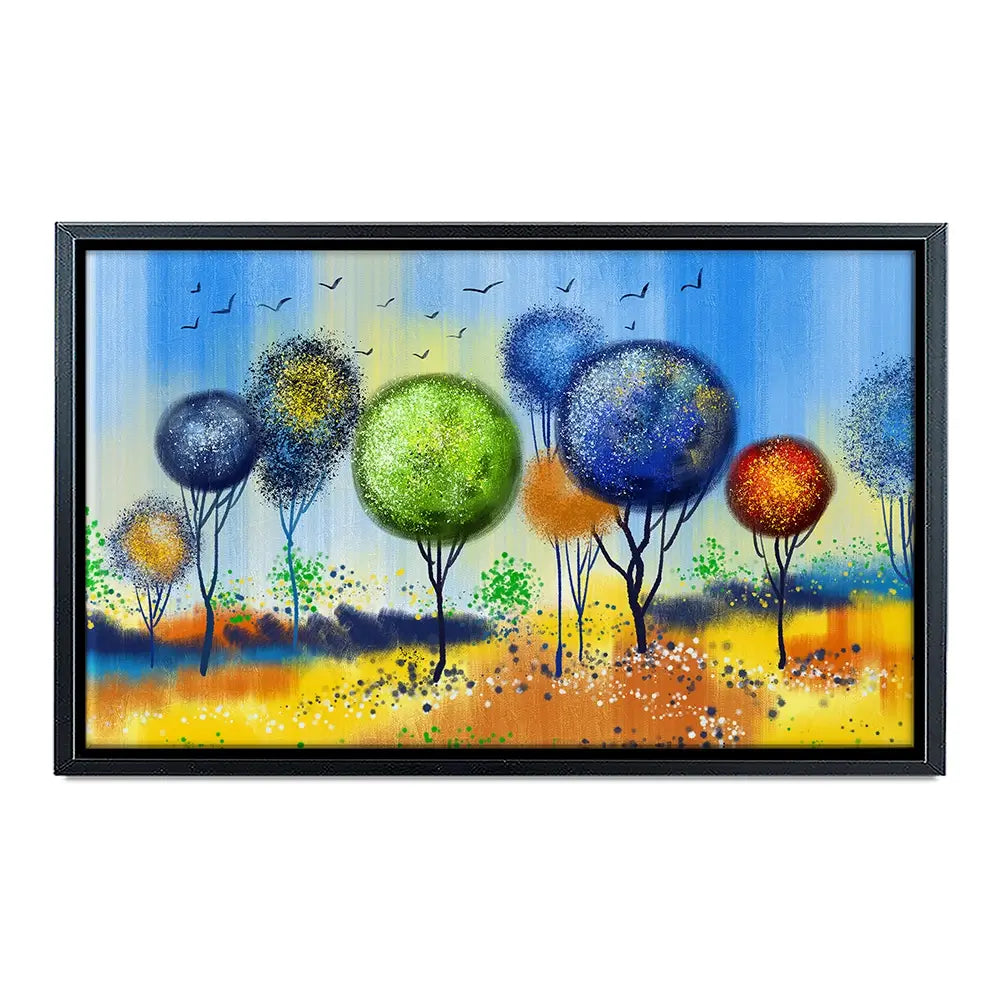 Spherical Trees Of Colour Canvas Print Spherical Trees Of Colour Canvas Print wall art product Tim Kats / Shutterstock