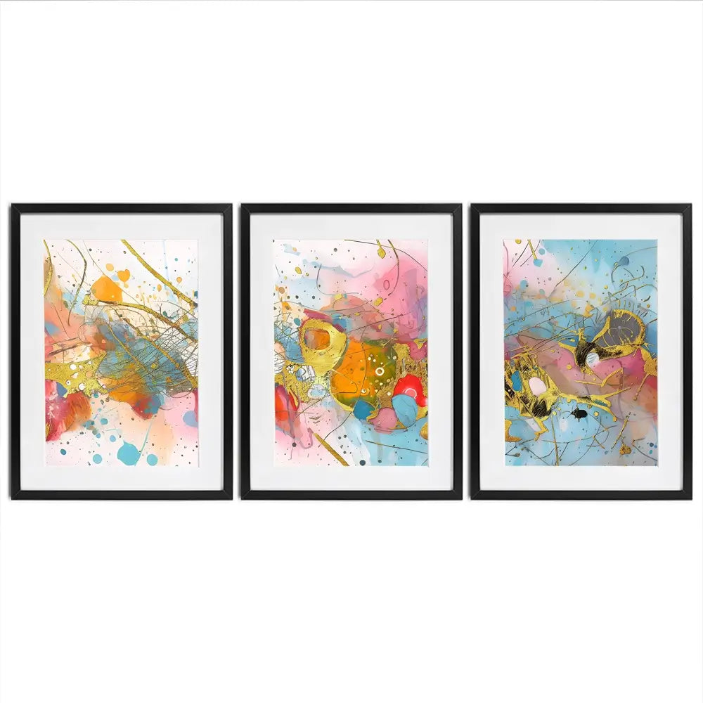 Splash Framed Art Print Trio Splash Framed Art Print Trio wall art product CHREMOS / Shutterstock