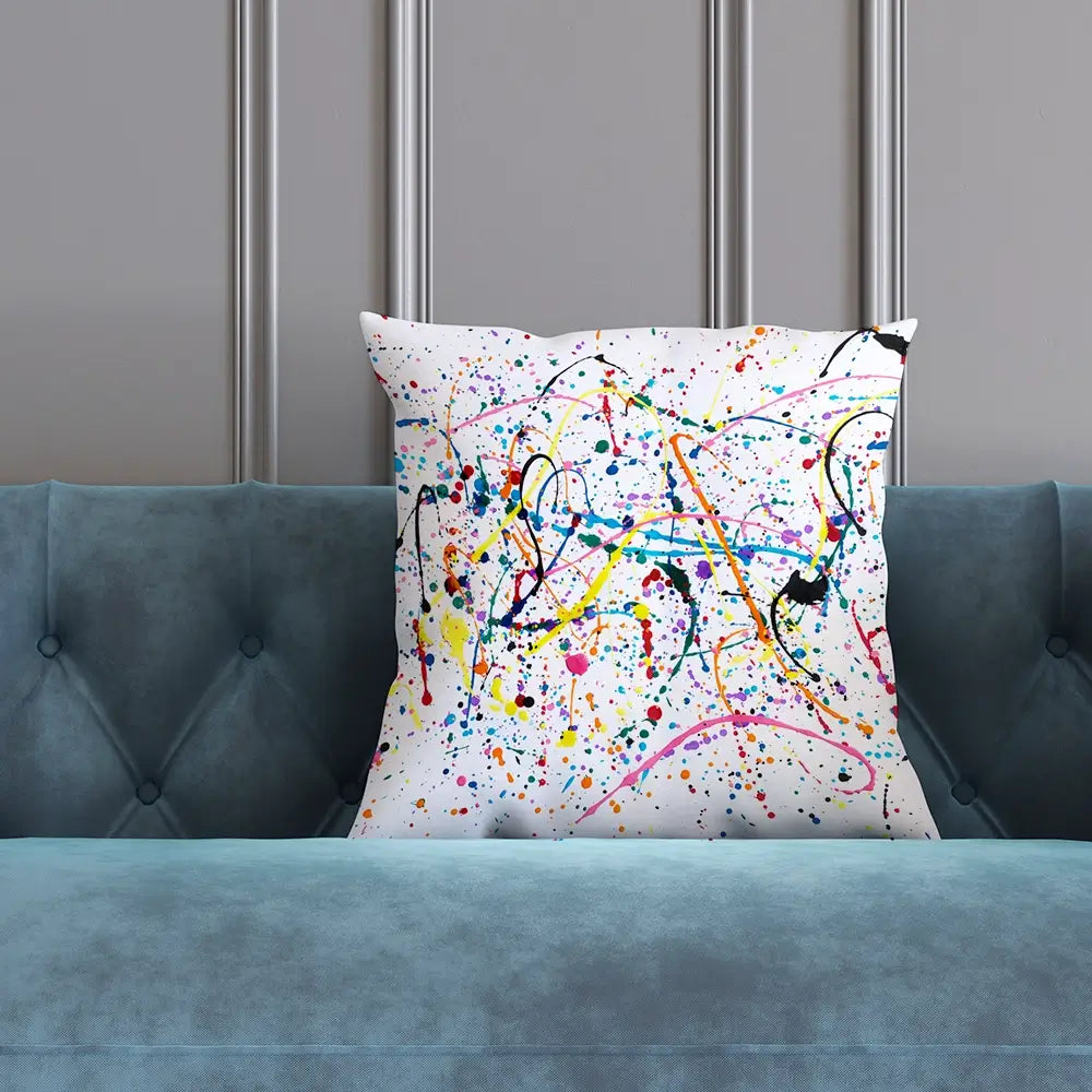 Splashes And Drips Cushion Splashes And Drips Cushion wall art product Art Print Shop