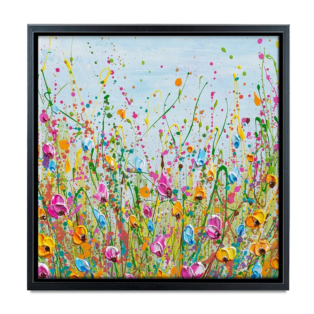 Spring Meadow Square Canvas Print Spring Meadow Square Canvas Print wall art product Olga Tkachyk