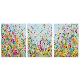Spring Meadow Trio Canvas Print Spring Meadow Trio Canvas Print wall art product Olga Tkachyk