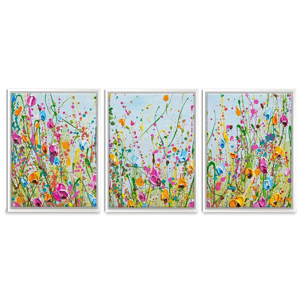 Spring Meadow Trio Canvas Print Spring Meadow Trio Canvas Print wall art product Olga Tkachyk