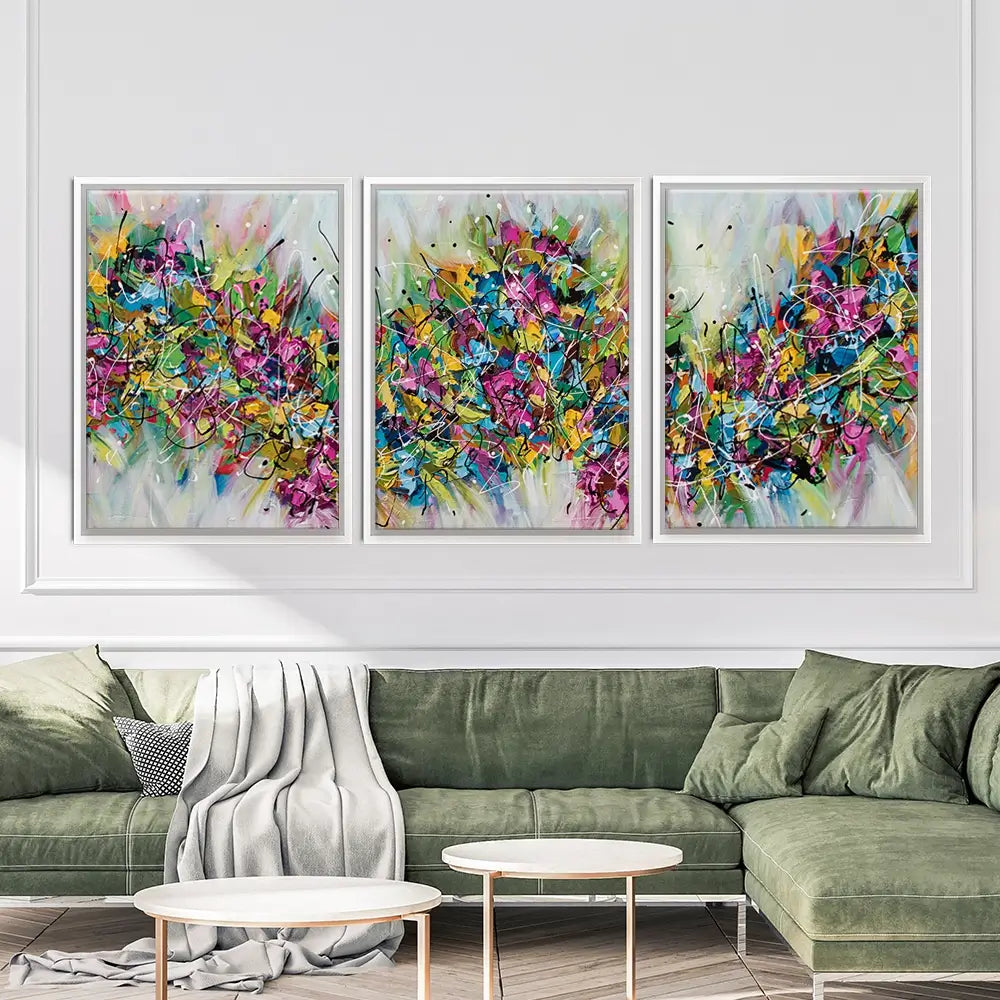 Spring Trio Canvas Print Spring Trio Canvas Print wall art product Olga Tkachyk