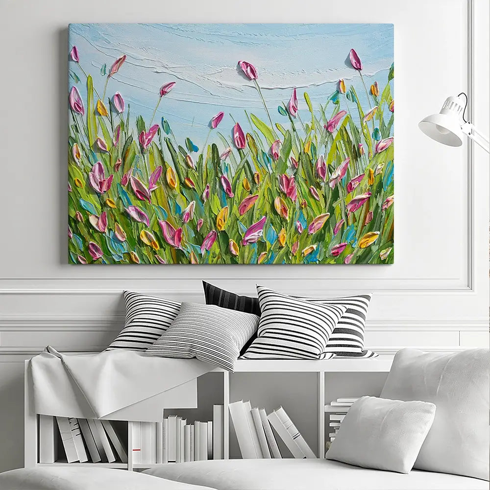 Spring Tulips Canvas Print Spring Tulips Canvas Print wall art product Olga Tkachyk
