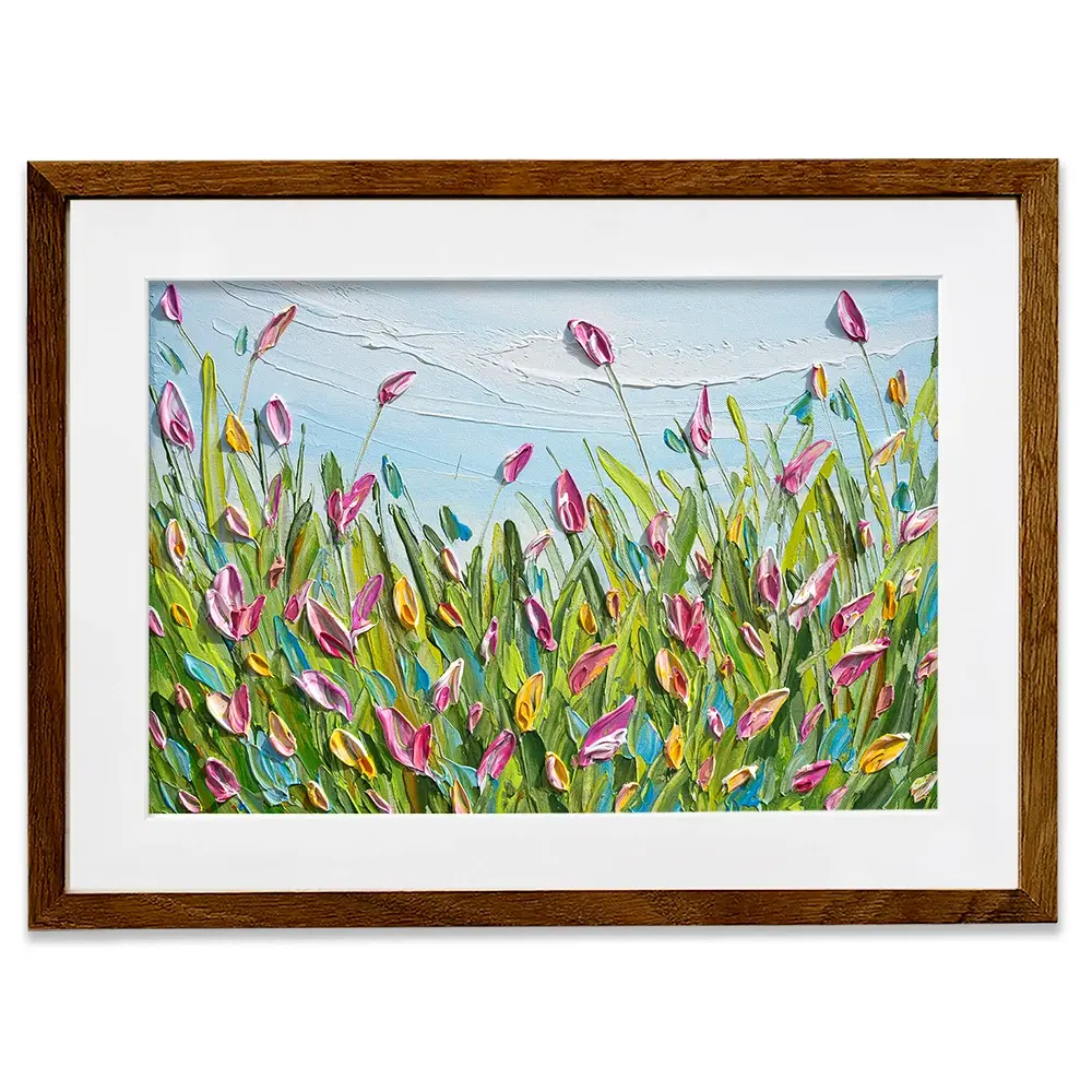 Spring Tulips Framed Art Print Spring Tulips Framed Art Print wall art product Olga Tkachyk