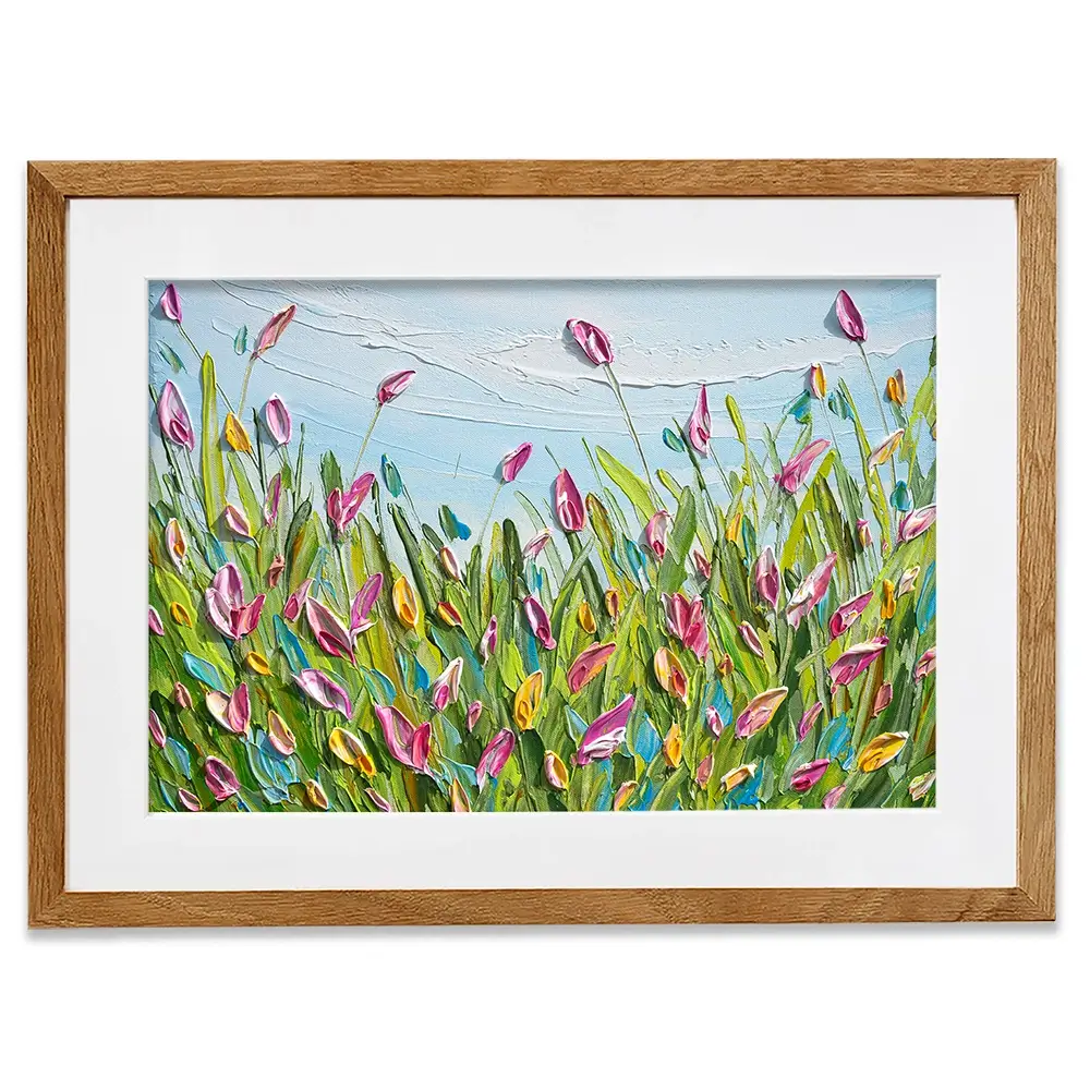 Spring Tulips Framed Art Print Spring Tulips Framed Art Print wall art product Olga Tkachyk