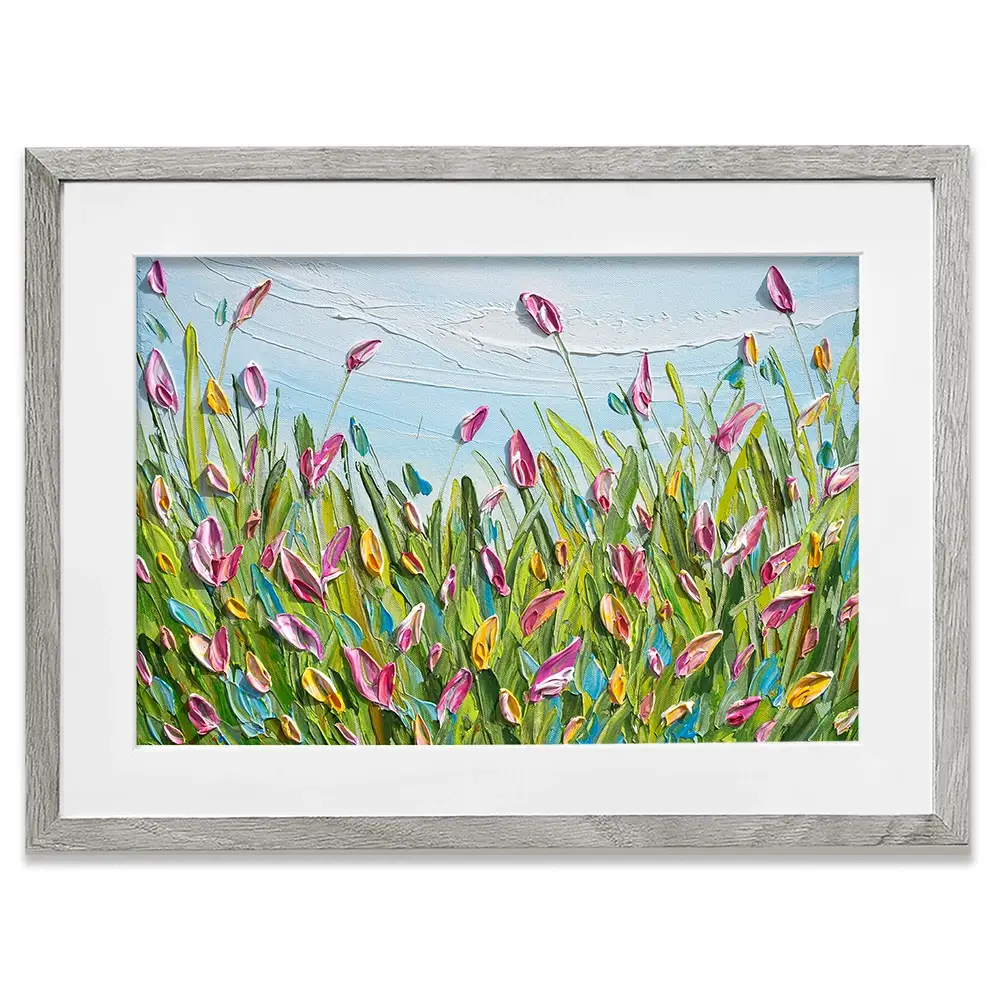 Spring Tulips Framed Art Print Spring Tulips Framed Art Print wall art product Olga Tkachyk