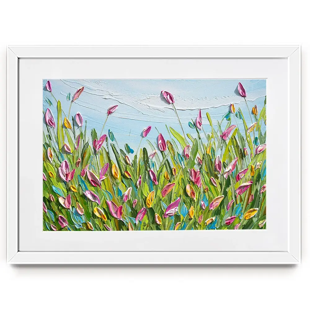 Spring Tulips Framed Art Print Spring Tulips Framed Art Print wall art product Olga Tkachyk