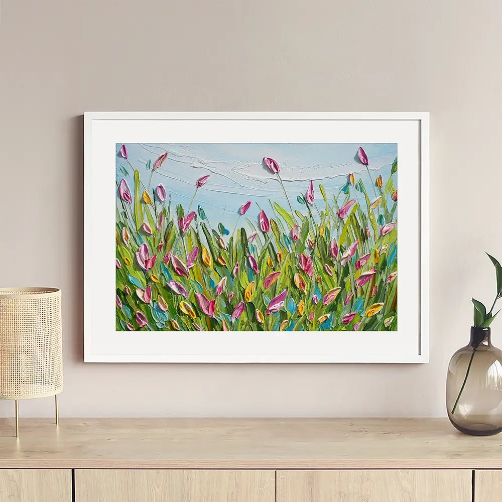 Spring Tulips Framed Art Print Spring Tulips Framed Art Print wall art product Olga Tkachyk