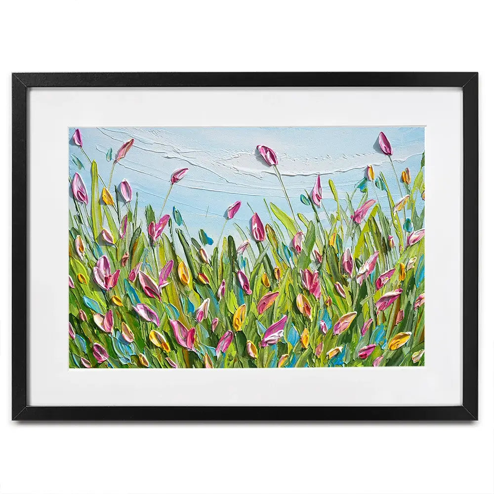 Spring Tulips Framed Art Print Spring Tulips Framed Art Print wall art product Olga Tkachyk