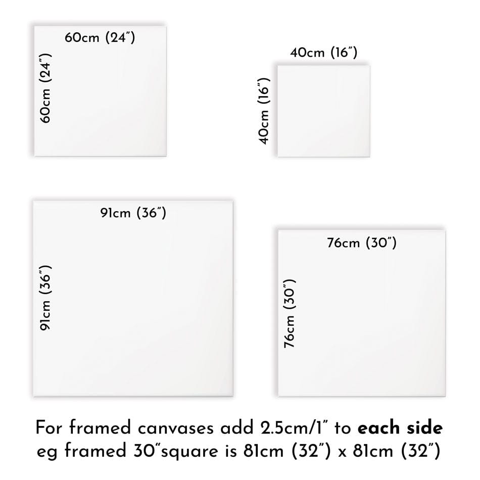 Square Canvas Print wall art product Independent