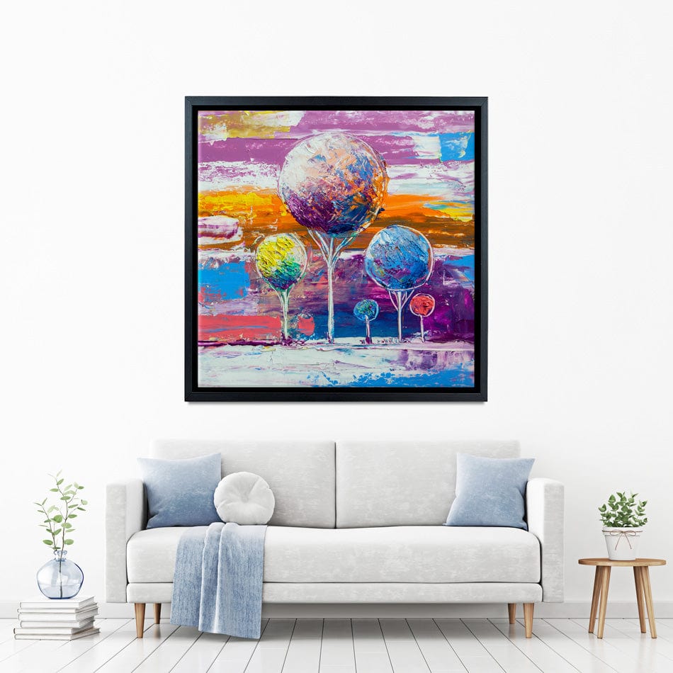 Square Trees Canvas Print wall art product S-BELOV / Shutterstock