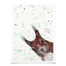 Squirrel Boris Art Print Squirrel Boris Art Print wall art product Emma LC Art