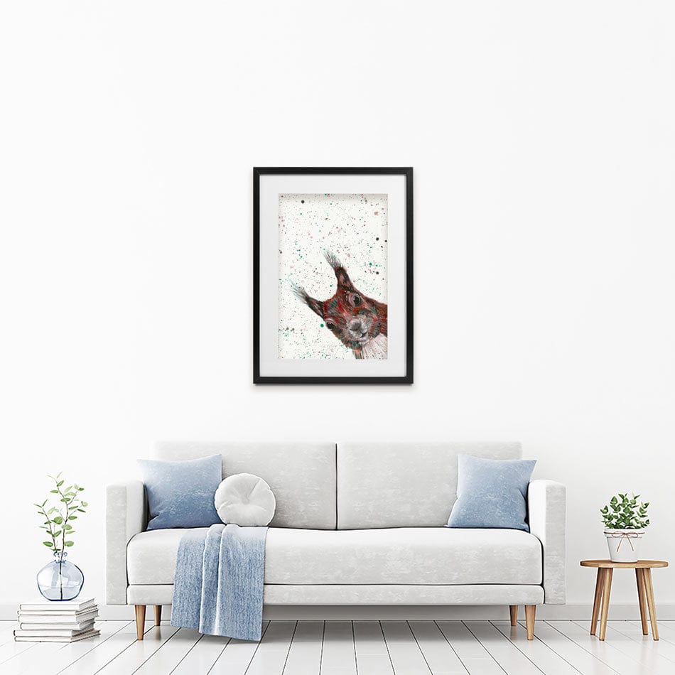 Squirrel Boris Framed Art Print Squirrel Boris Framed Art Print wall art product Emma LC Art