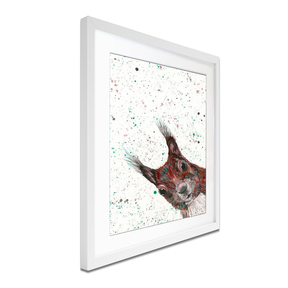 Squirrel Boris Framed Art Print wall art product Emma LC Art