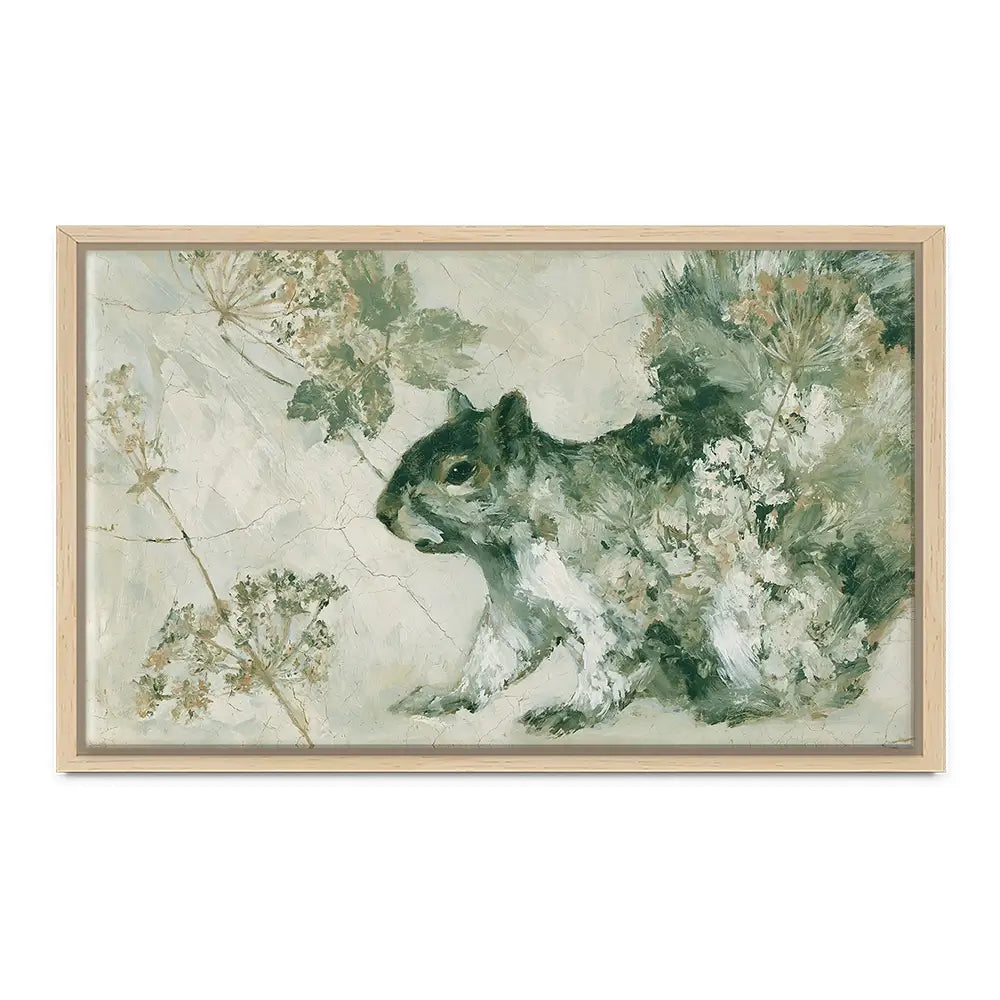 Squirrel In Wild Lace Canvas Print Squirrel In Wild Lace Canvas Print wall art product Chromatic Storm Studio