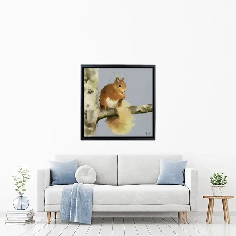 Squirrel On A Branch Canvas Print Squirrel On A Branch Canvas Print wall art product Aimee Linzi