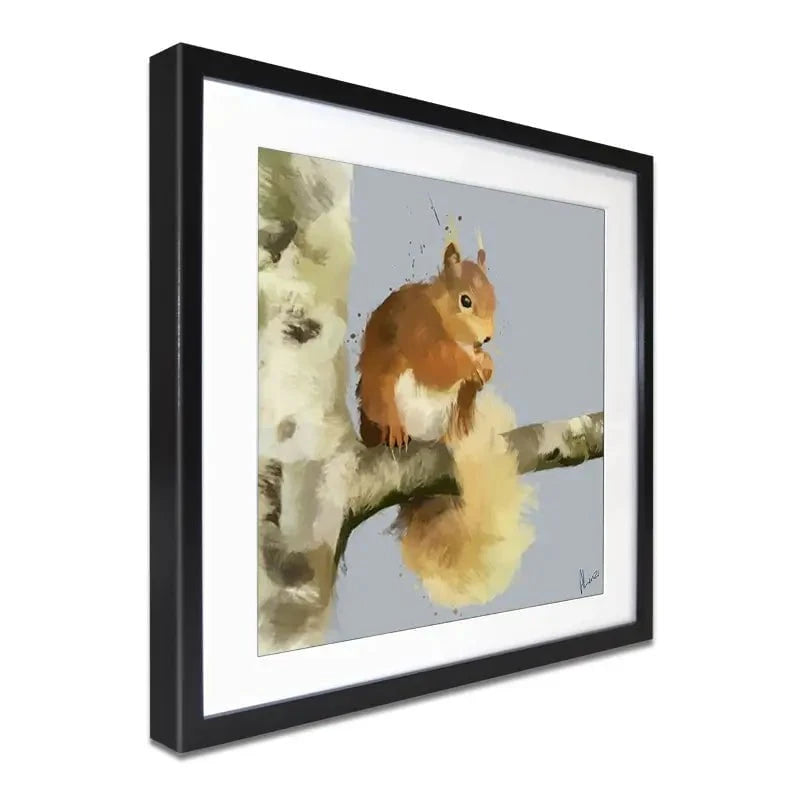 Squirrel On A Branch Framed Art Print Squirrel On A Branch Framed Art Print wall art product Aimee Linzi
