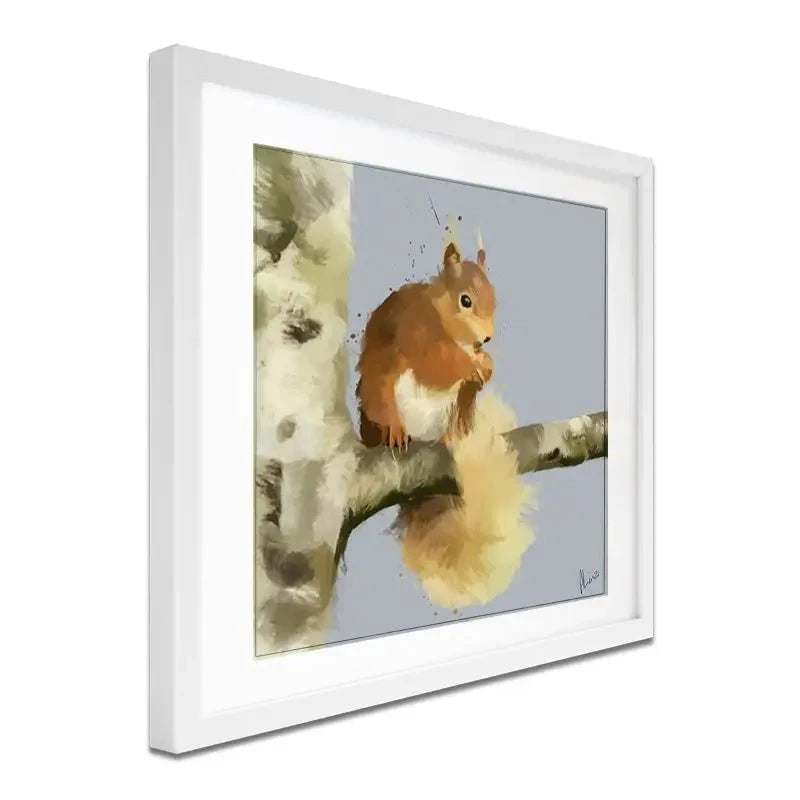Squirrel On A Branch Framed Art Print Squirrel On A Branch Framed Art Print wall art product Aimee Linzi