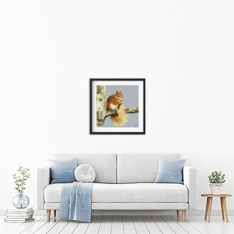 Squirrel On A Branch Framed Art Print Squirrel On A Branch Framed Art Print wall art product Aimee Linzi